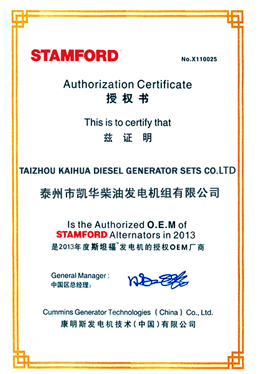 斯坦福电机OEM证书